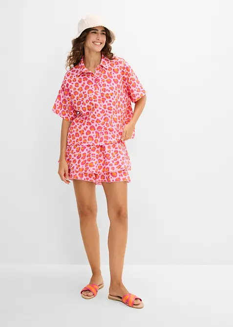 Byxkjol av luftig muslin, bonprix
