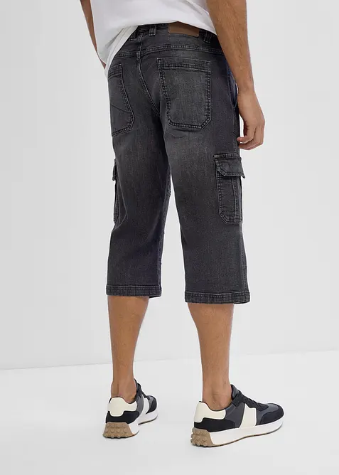 3/4-Jeans med cargofickor, Regular Fit, Straight, bonprix