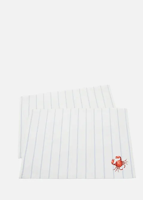 Bordstablett av ekologisk bomull  (2-pack), bonprix