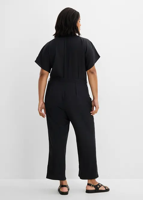 Jumpsuit med sk&auml;rp i f&ouml;ljsam lyocell, bonprix