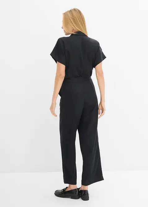 Jumpsuit med sk&auml;rp i f&ouml;ljsam lyocell, bonprix