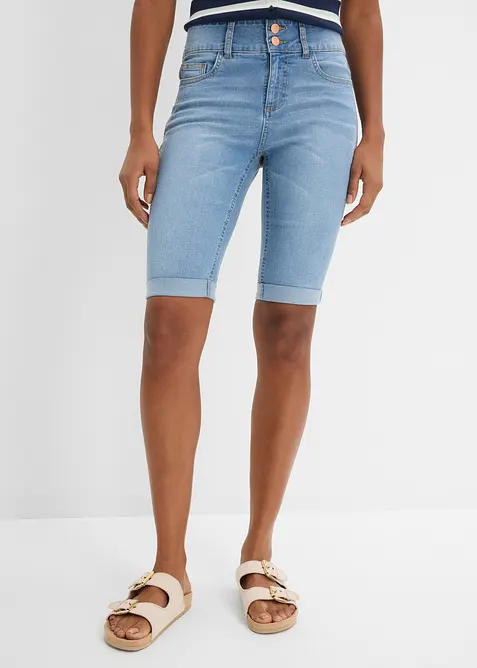 Jeansbermudas Mid Waist, bonprix