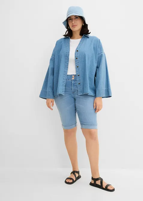 Jeansbermudas Mid Waist, bonprix