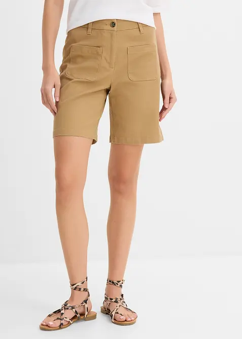 Shorts i bomull med stretch, bonprix