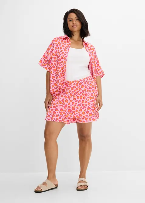 Byxkjol av luftig muslin, bonprix
