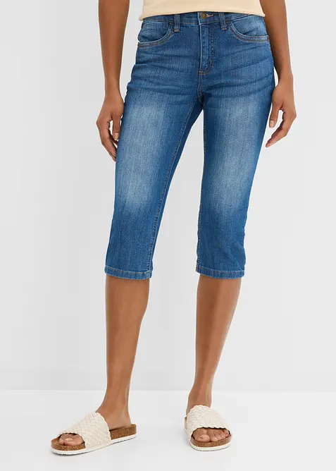 Slim Capri Jeans Mid Waist, bonprix