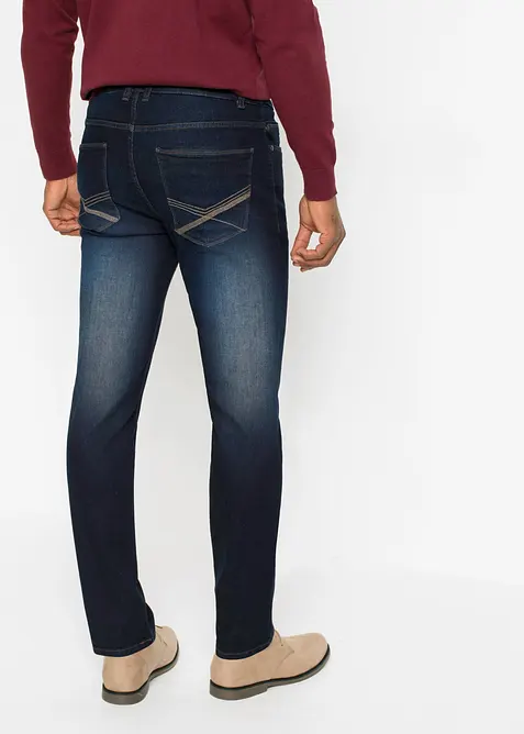 Multi-stretchjeans med bekv&auml;m midja, Regular Fit, Straight, bonprix