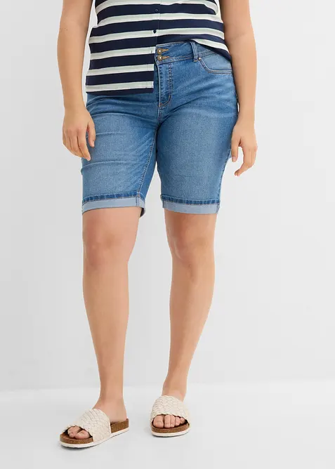 Jeansbermudas Mid Waist, bonprix