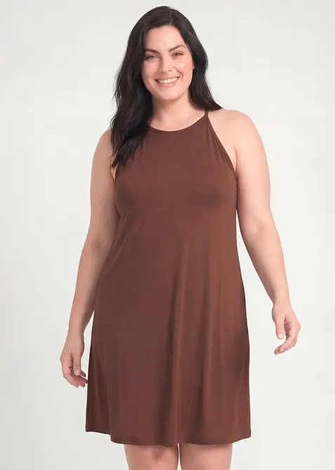 Jerseykl&auml;nning i f&ouml;ljsam lyocellmix, bonprix