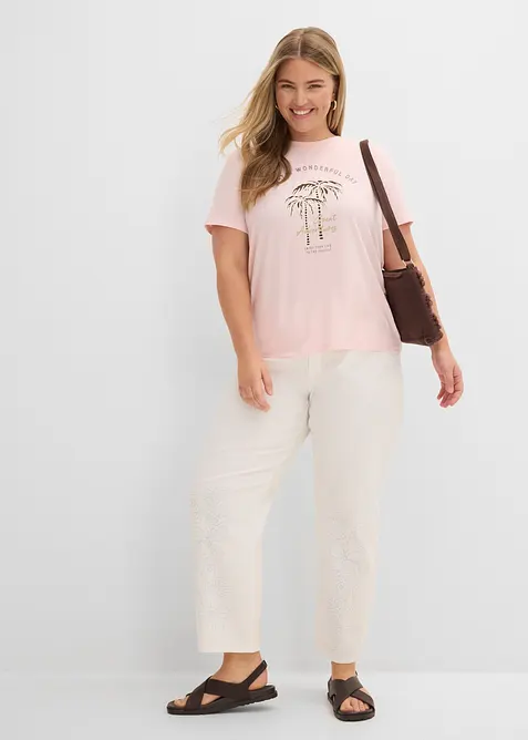 T-shirt med tryckt motiv, bonprix