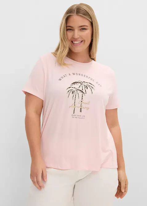 T-shirt med tryckt motiv, bonprix