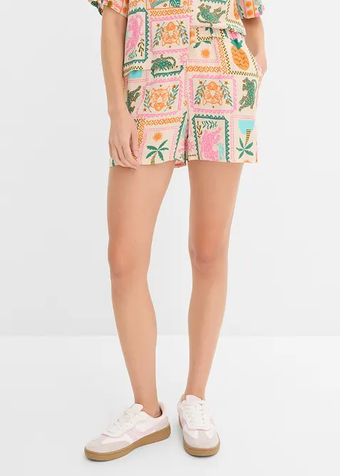 Shorts i f&ouml;ljsam viskos, bonprix