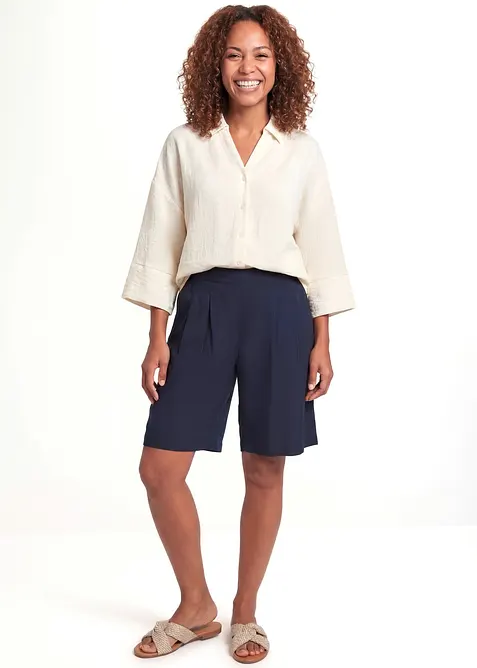 Shorts i mjuk viskos, bonprix