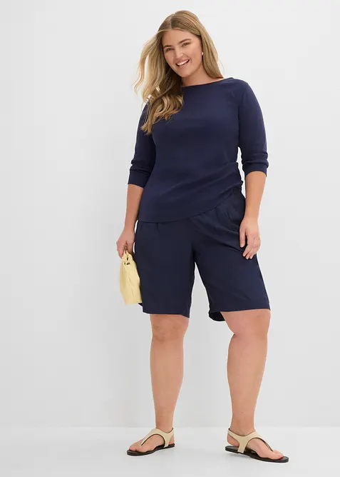 Shorts i mjuk viskos, bonprix