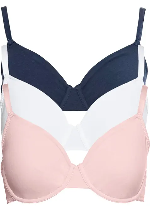 Ovadderad T-shirtbeh&aring; (3-pack), bonprix