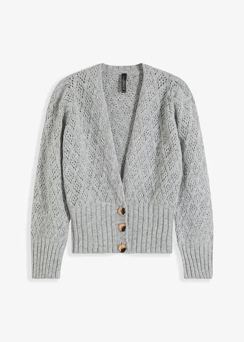 Finstickad cardigan, bonprix