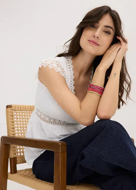 Armband med p&auml;rlor (10 delar), bonprix