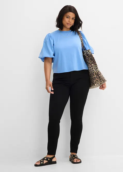 Superstretchiga skinny jeans Mid Waist, bonprix