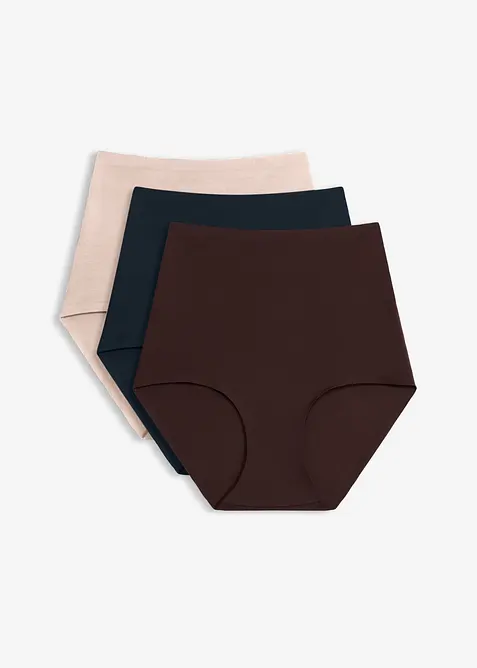 Hipstertrosa med medelh&ouml;g formande effekt (3-pack), bonprix