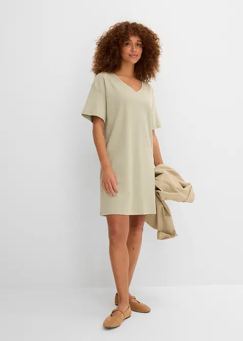 T-shirtkl&auml;nning i oversizemodell med V-ringning (2-pack), bonprix