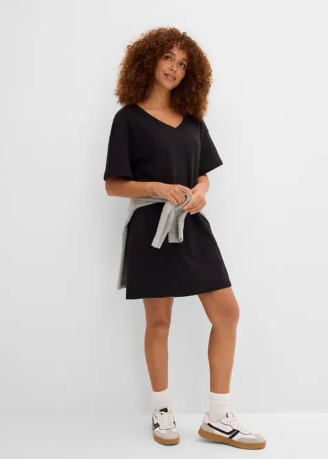T-shirtkl&auml;nning i oversizemodell med V-ringning (2-pack), bonprix