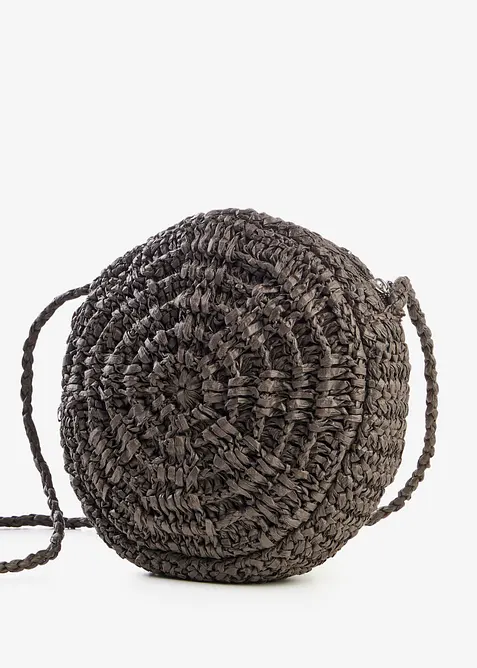 Rund axelremsv&auml;ska med halmlook, bonprix