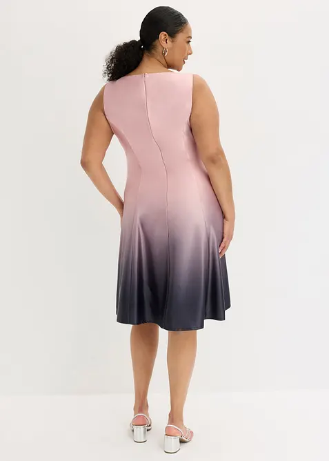 Minikl&auml;nning i glansig satin, bonprix