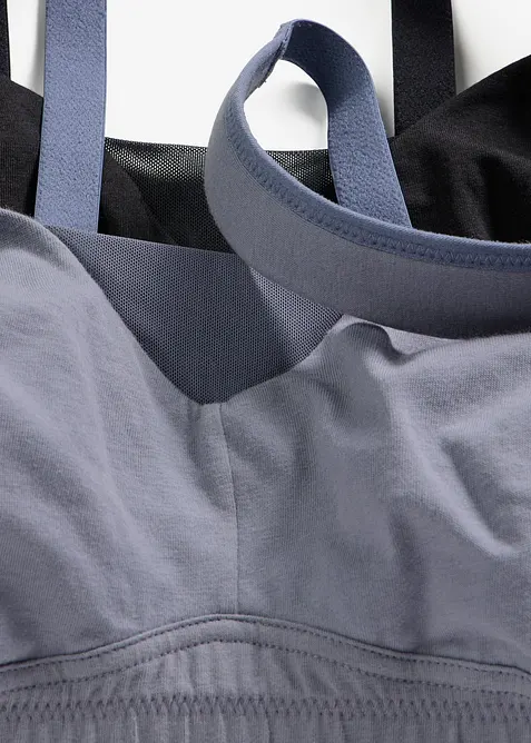 T-shirtbeh&aring; utan bygel med bomull (2-pack), bonprix