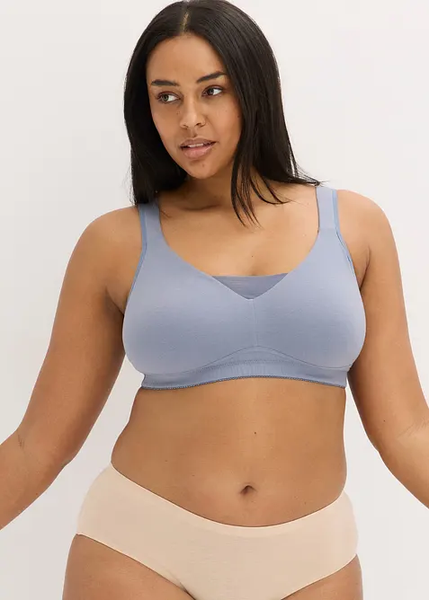 T-shirtbeh&aring; utan bygel med bomull (2-pack), bonprix
