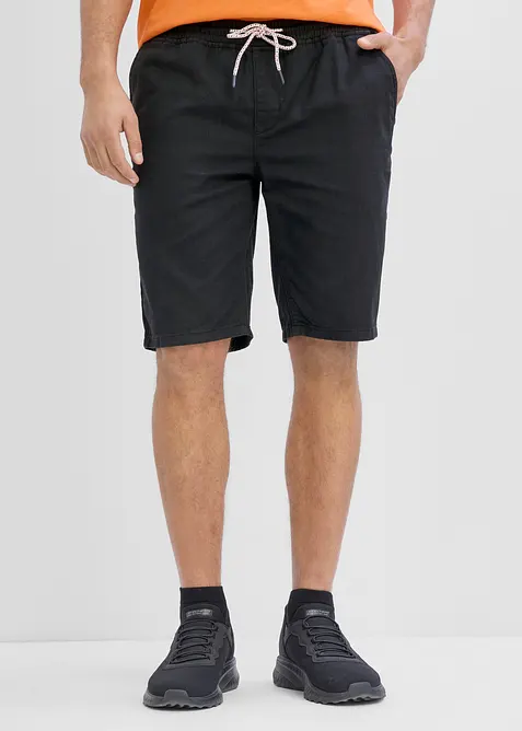 Dra p&aring;-shorts av bomull, normal passform, bonprix