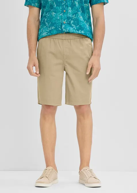 Dra p&aring;-shorts av bomull, normal passform, bonprix