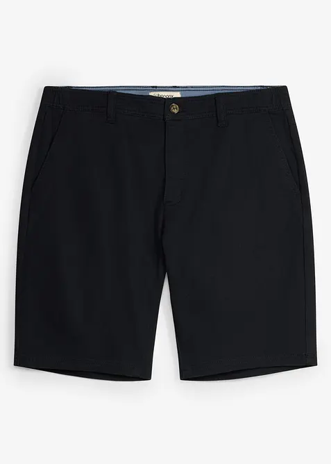 Stretchiga shorts med res&aring;rmidja, Regular Fit, bonprix