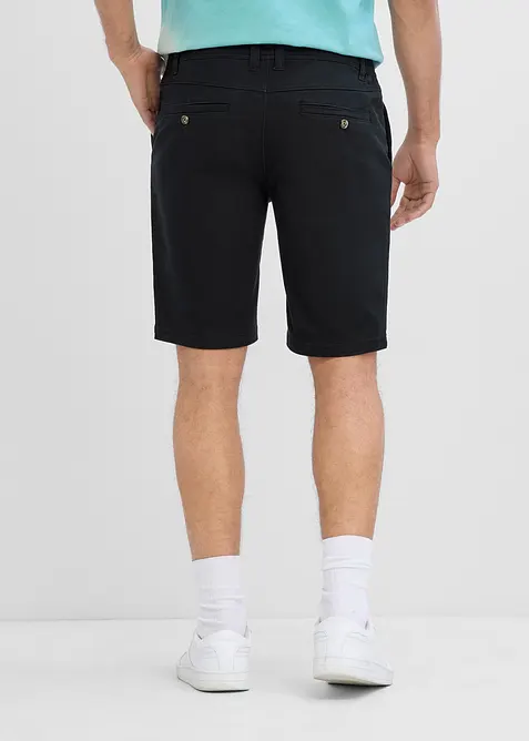 Stretchiga shorts med res&aring;rmidja, Regular Fit, bonprix