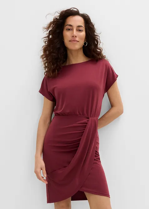 Jerseykl&auml;nning i viskosmix, bonprix