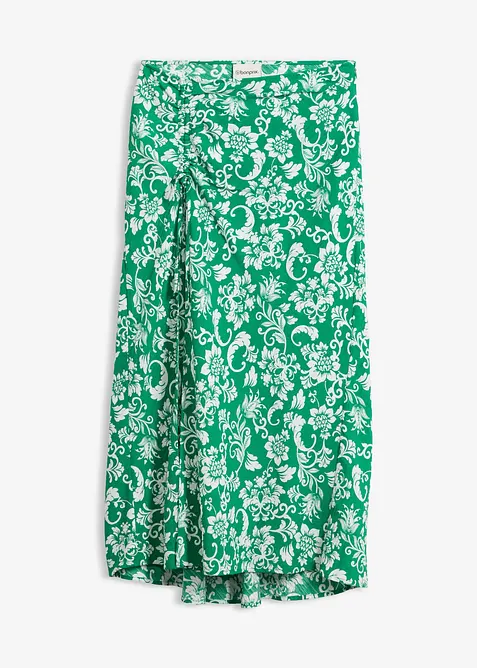 Midikjol av mjuk viskosmix, bonprix
