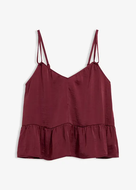Linne av satin med mjukt fall, bonprix