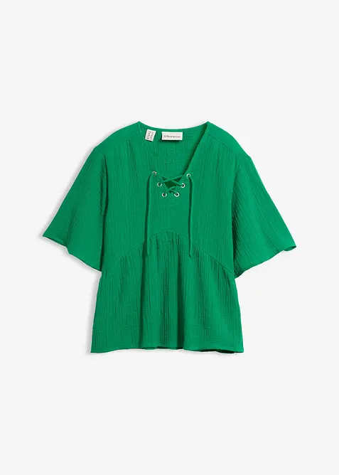 Blustopp av luftig muslin, bonprix
