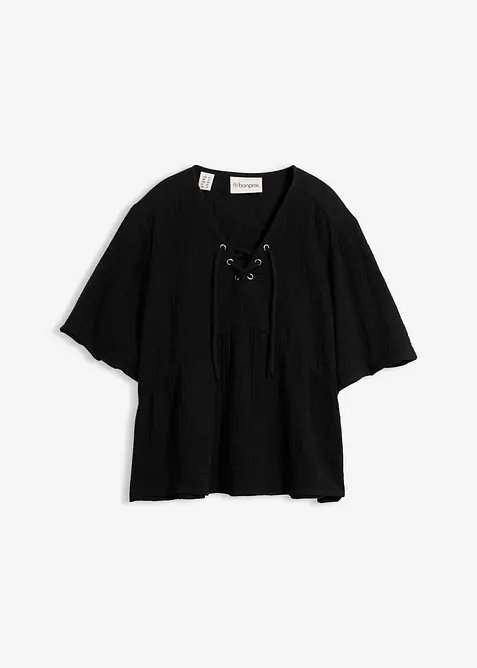 Blustopp av luftig muslin, bonprix