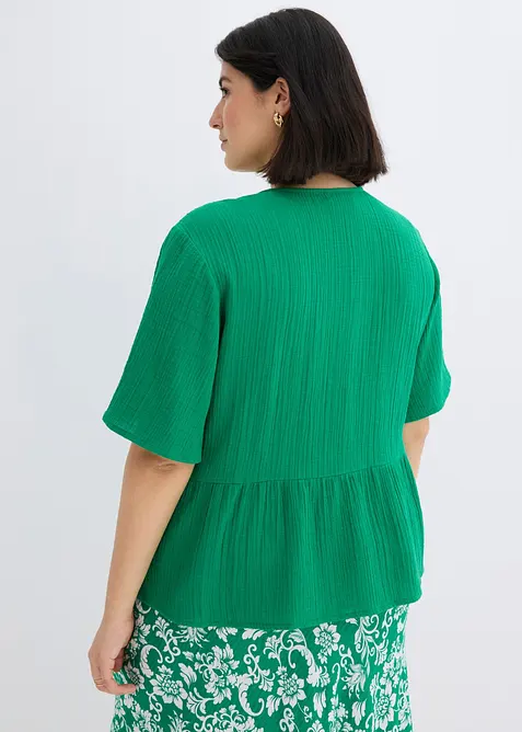 Blustopp av luftig muslin, bonprix