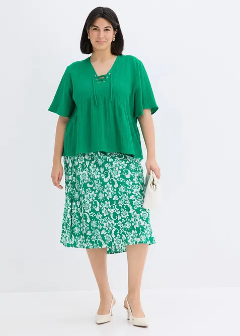 Blustopp av luftig muslin, bonprix