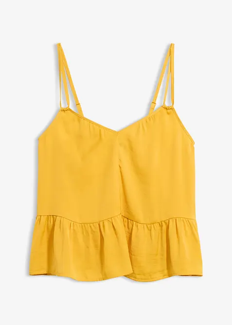 Linne av satin med mjukt fall, bonprix