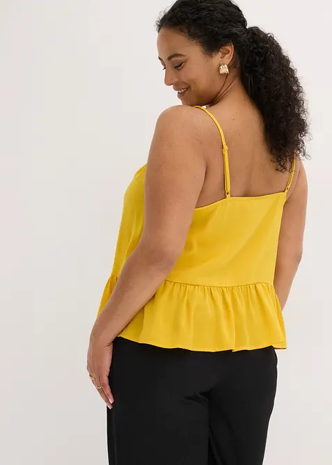 Linne av satin med mjukt fall, bonprix