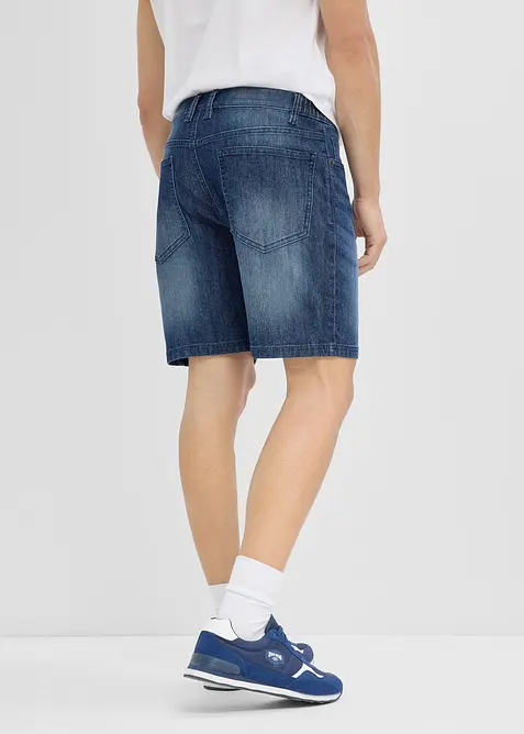 Tunna jeansshorts med res&aring;rmidja, Relaxed Fit, bonprix