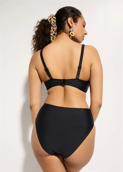 Minimizer-bikini och bikinibyxa med h&ouml;g midja och l&auml;tt formande effekt (2 delar), bonprix