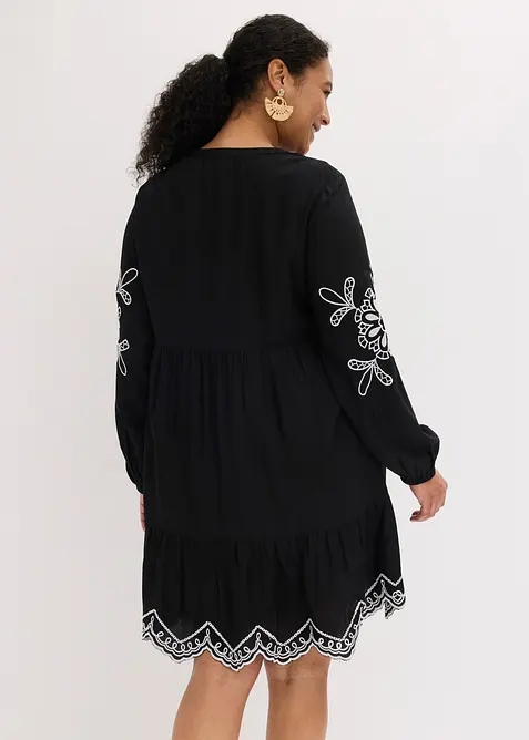 Tunikakl&auml;nning av mjuk viskos med broderi, bonprix