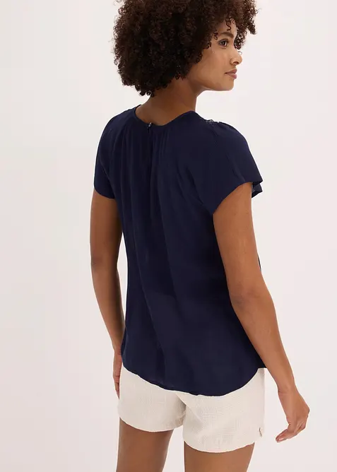 Blus av ren viskos, bonprix