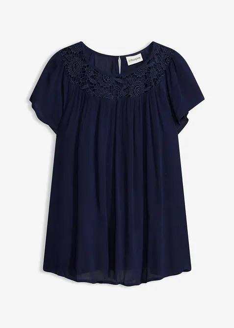 Blus av ren viskos, bonprix