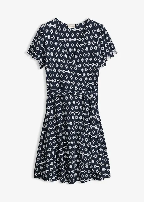 Jerseykl&auml;nning i viskosmix, bonprix