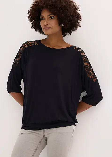 Oversizetopp av viskosmix, bonprix