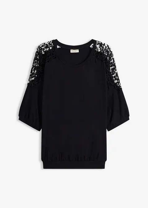 Oversizetopp av viskosmix, bonprix